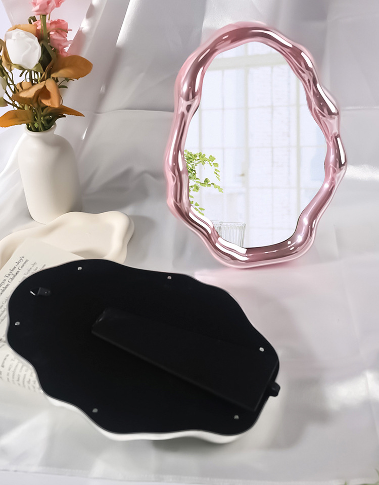 552g Weight Mirror Makeup Tools Types 1 Piece Quantity Plastic Material Irregular Pattern Cute Style Cute Irregular Plastic Mirror 1 Piece 1