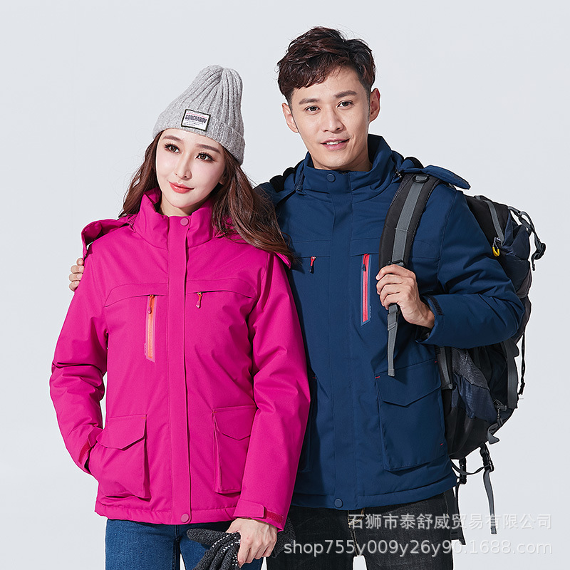 Fábrica al por mayor pareja al aire libre calentamiento inteligente chaqueta de asalto a prueba de viento impermeable abrigo caliente chaqueta de algodón calentamiento chaqueta de algodón