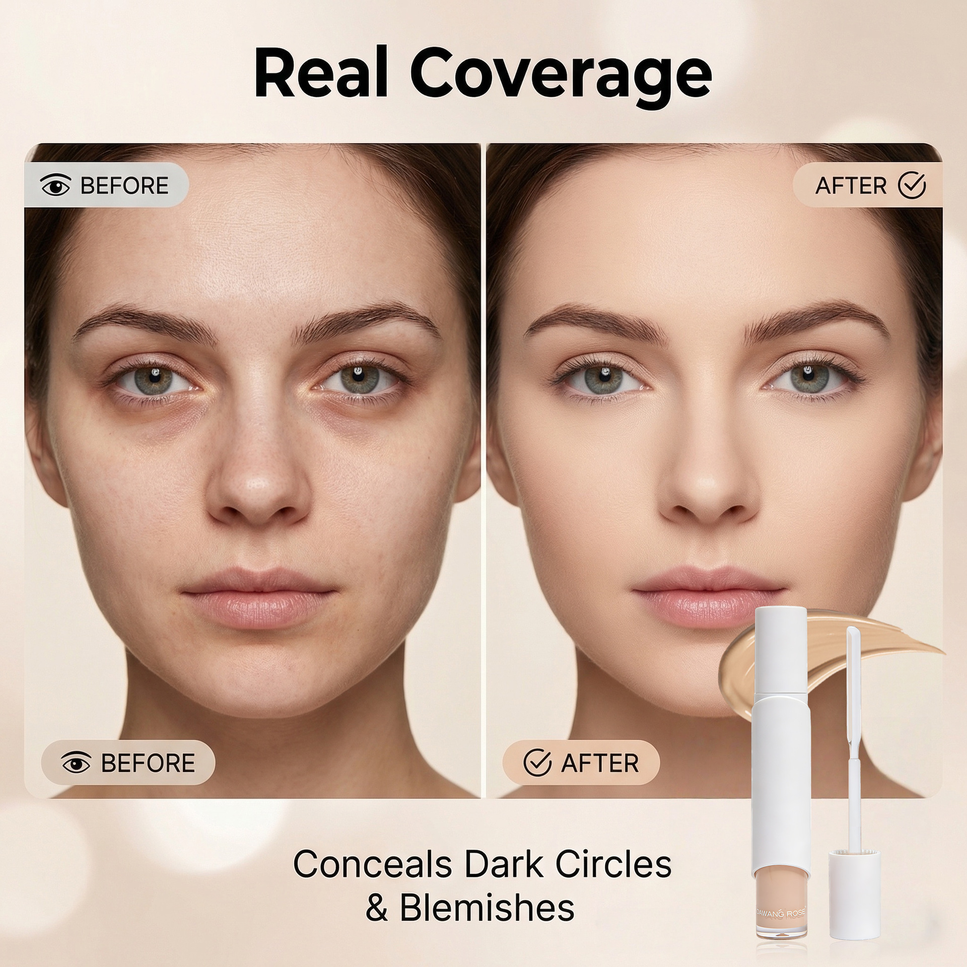 Langhoudende concealer make-up set voor wallen en huidskleur_voghion.com