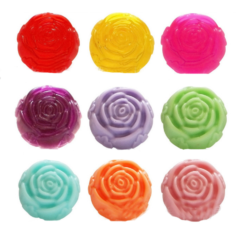 Spot Rose Essential Oil Jabón hecho a mano Lavado de cara Baño Limpiador Baño Aceite esencial de rosa Jabón hecho a mano