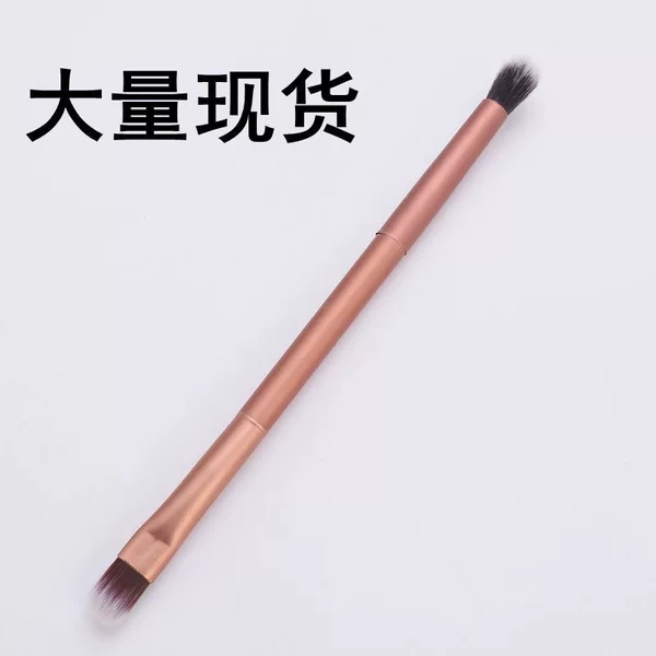Factory Direct Sale of Single-Ended Makeup Brushes, Double-Ended Blending Nose Shadow and Eyeshadow Brushes, Multifunctional Makeup Tools, Available for Sample Order