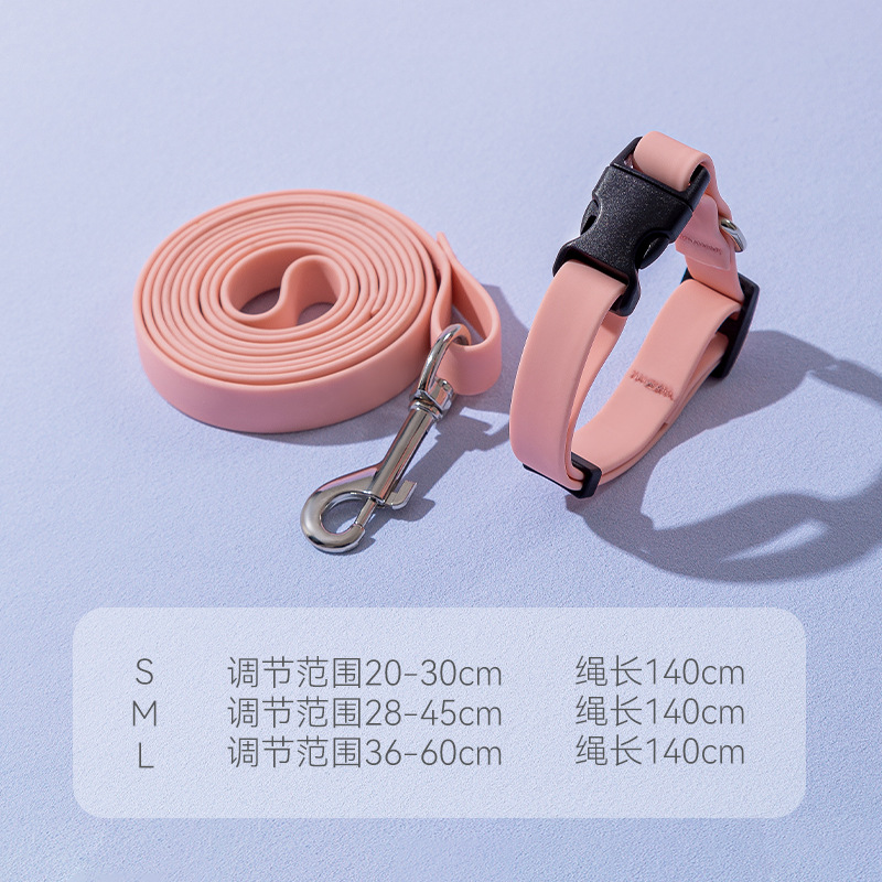 Perro macaron color collar Correa perros medianos y pequeños caminando cuerda perro mascota perno ajustable perro cuerda