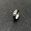 Fashionable ring engraved stainless steel, accessory, simple and elegant design