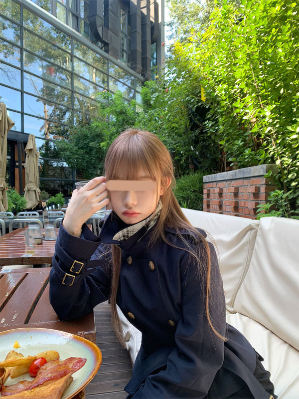 早安樊樊「北川景子」正肩立领英伦风/不规则中短款风衣外套女秋|undefined