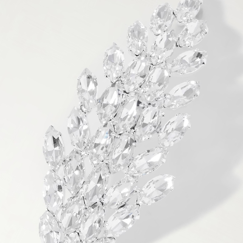 Temperamento transfronterizo broche de hojas de árbol delicado diamante pin accesorios de alta calidad Broch mujer