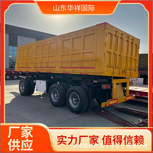 跨境销售全挂车转盘式自卸全挂车 农用挂车斗滚珠式 全挂式拖挂车-阿里巴巴