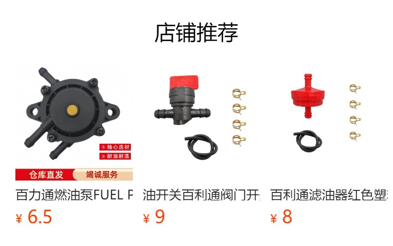 Baile Tongke Model Carburetor Fuel Pump Oil Pump Gasoline Pump Suitable for Lawn Mowers, Refueling Machines, Agricultural Irrigation Machines