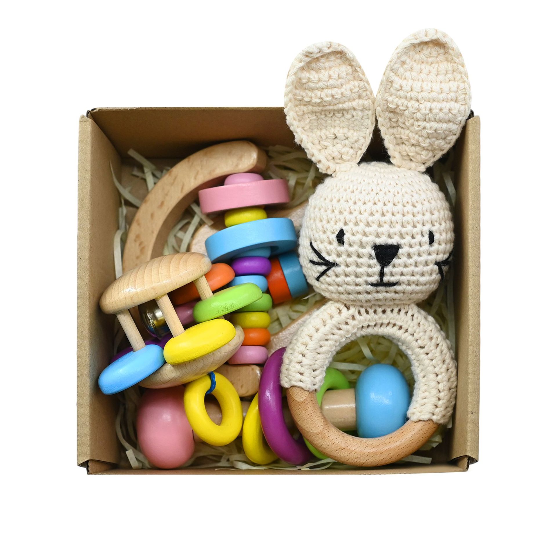 흰 토끼 선물 상자