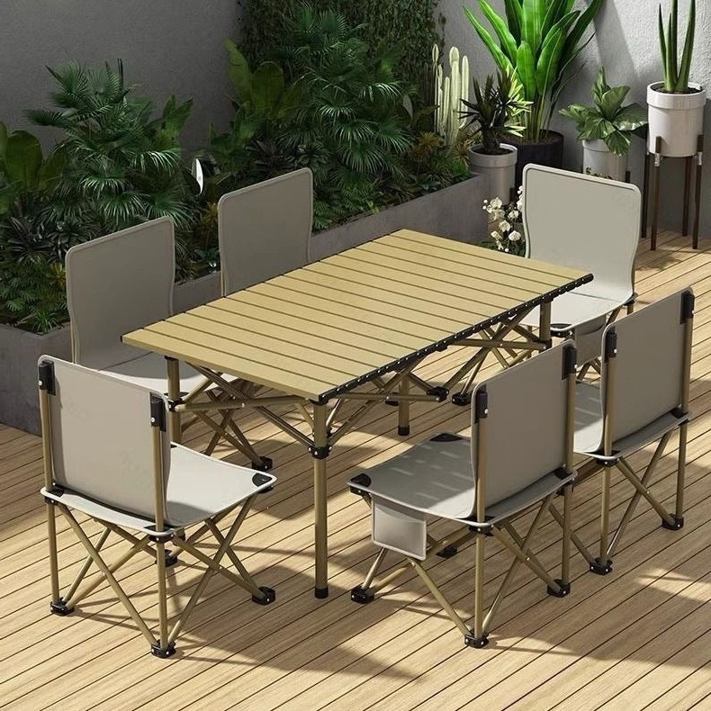 Popular Portable Folding Table for Picnics, Market Stalls, Road Trips, Barbecues, Camping, Outdoor Folding Table and Chair Set Popular Portable Folding Table for Picnics, Market Stalls, Road Trips, Barbecues, Camping, Outdoor Folding Table and Chair Set