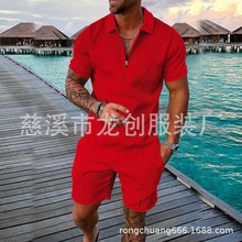 �ĺ���ɳ̲���г�����װŷ������3Dӡ����ɫPOLO�����ɶ̿���װ