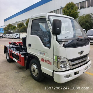 半封闭车厢可卸式勾臂垃圾车 工厂垃圾运输车 垃圾搬运车