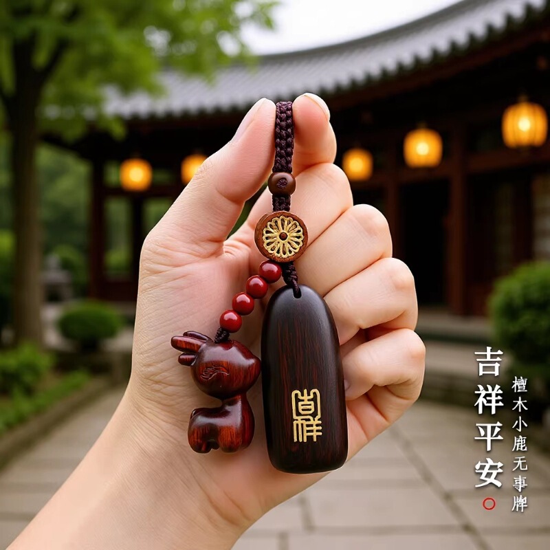 High-End Peace and Good Luck Deer Car Keychain Key Holder for Men and Women, Safe Journey Key Lanyard High-End Peace and Good Luck Deer Car Keychain Key Holder for Men and Women, Safe Journey Key Lanyard