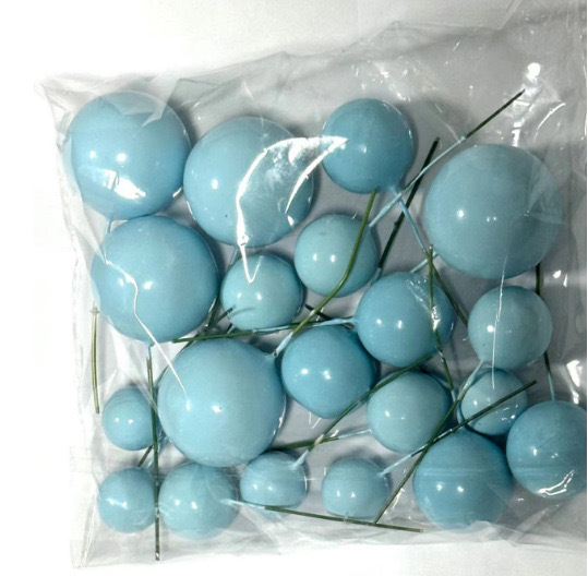 파란색 공 20개 혼합 팩(4가지 크기 각 5개)