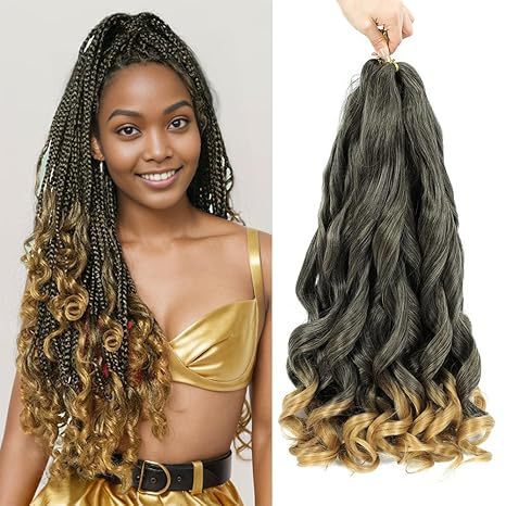 European and American Cross-Border Wig Braids Big Wave French Curl Loose Wave Crochet Hair