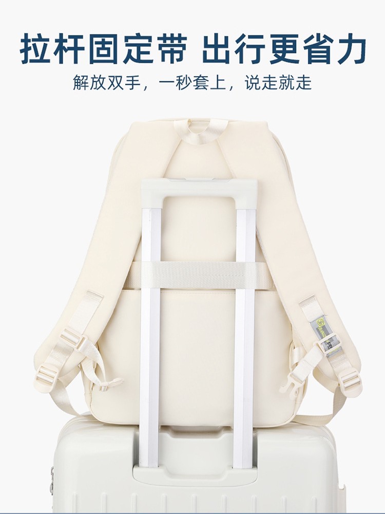 Mochila de escolares fresca y simple, mochila de hombro de alta capacidad, mochila de ocio para mujeres.