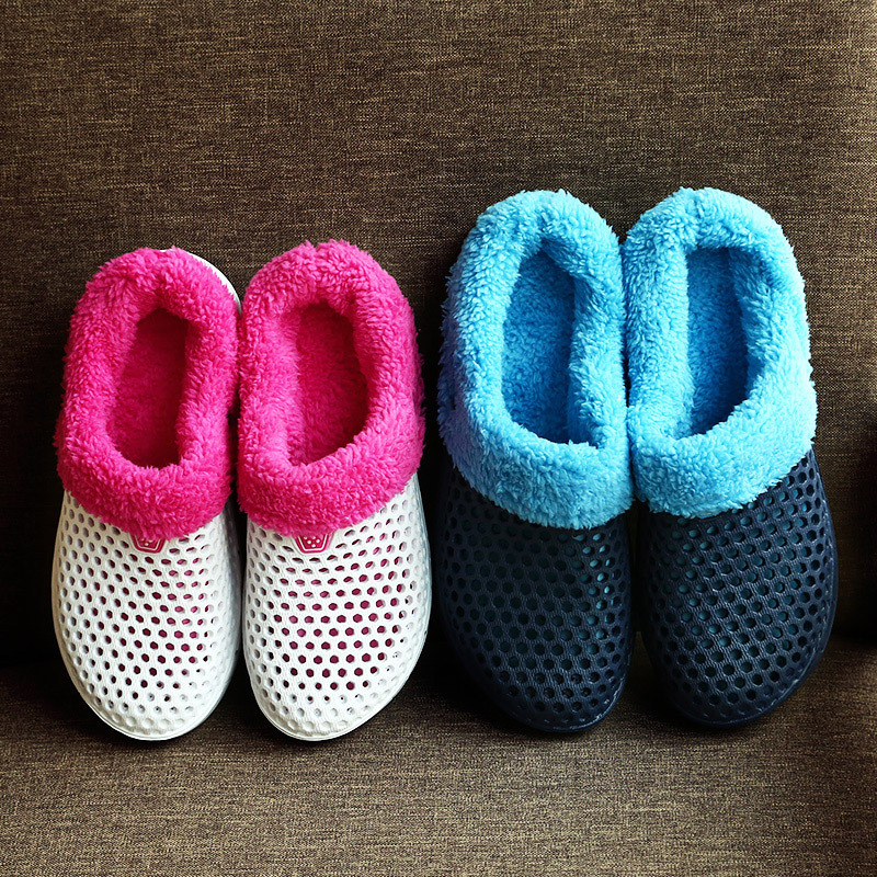 Women's Casual Solid Color Round Toe Plush Slippers display picture 1