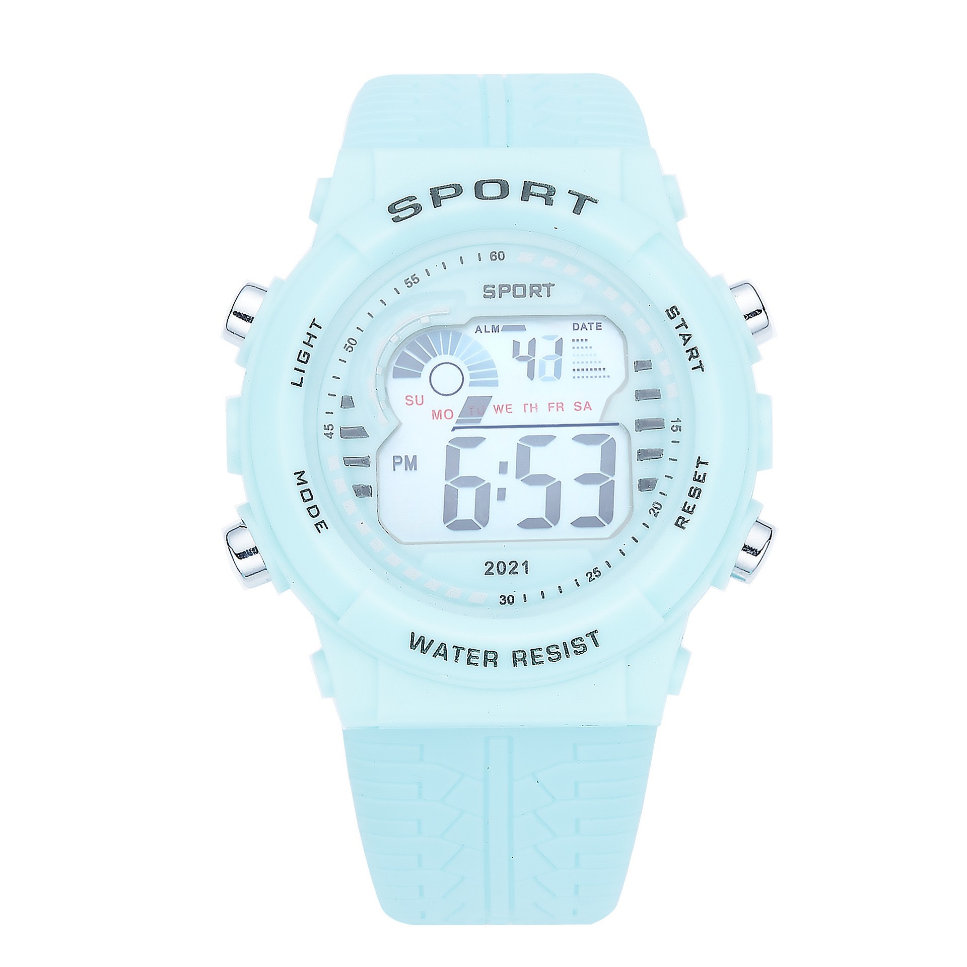 Tendencia de estudiantes de secundaria secundaria alarma reloj electrónico deportivo multifuncional para hombres y mujeres cronógrafo nocturna reloj electrónico en stock