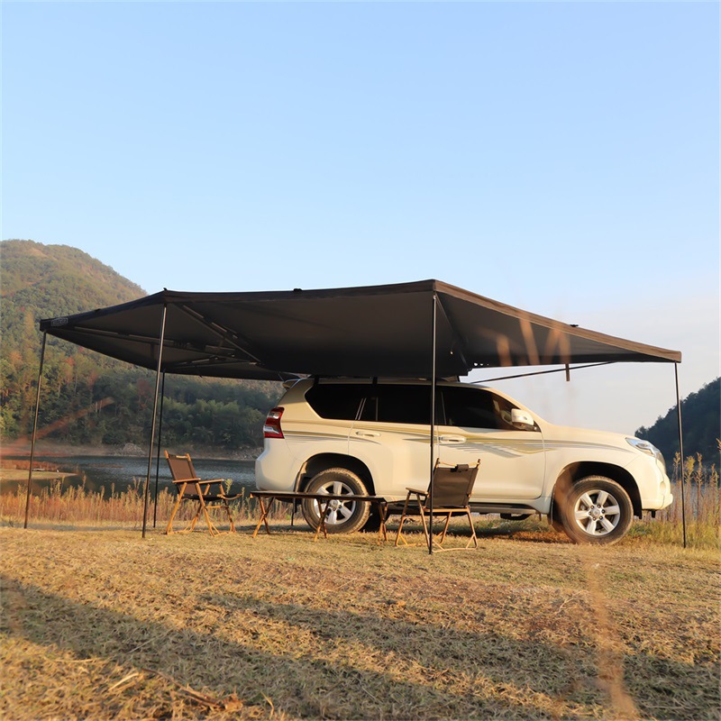 270 degrees car side tent side Sky Tent Room rain-proof sun-proof legless fan-shaped tent large space Outdoor
