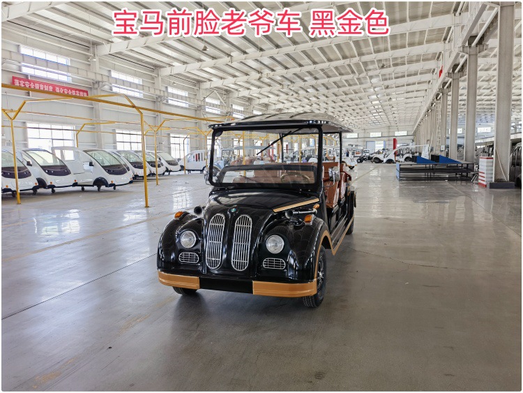 Retro vintage car 8-11 hotel resort scenic spot tourist viewing VIP reception electric four-wheel sightseeing bus