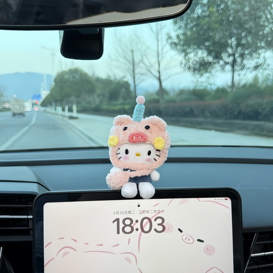 차량용 봉제인형 대시보드 모니터 장식 인형