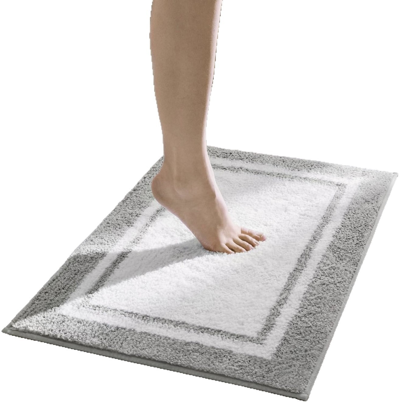 Cachemira transfronteriza alfombra de baño absorbente de agua inodoro puerta de inodoro pie de alfombra de baño antideslizante fácil de golpear alfombra de puerta
