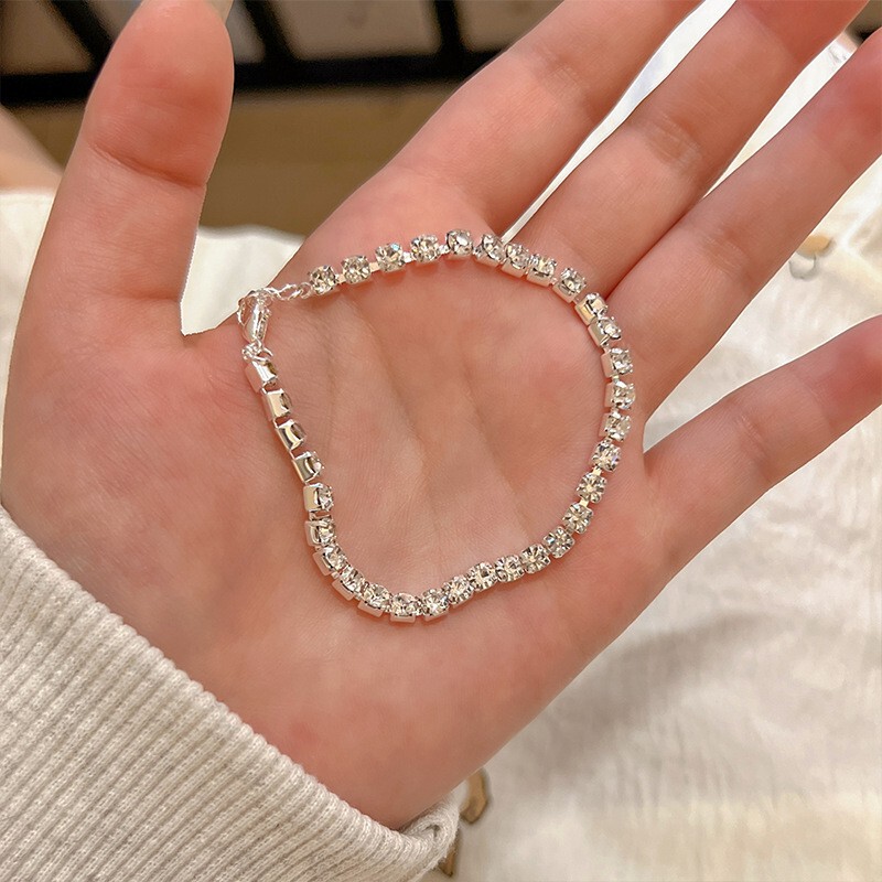 S925碎银子纯银蝴蝶手链女轻奢小众精致足银手镯手饰女友闺蜜礼物|undefined