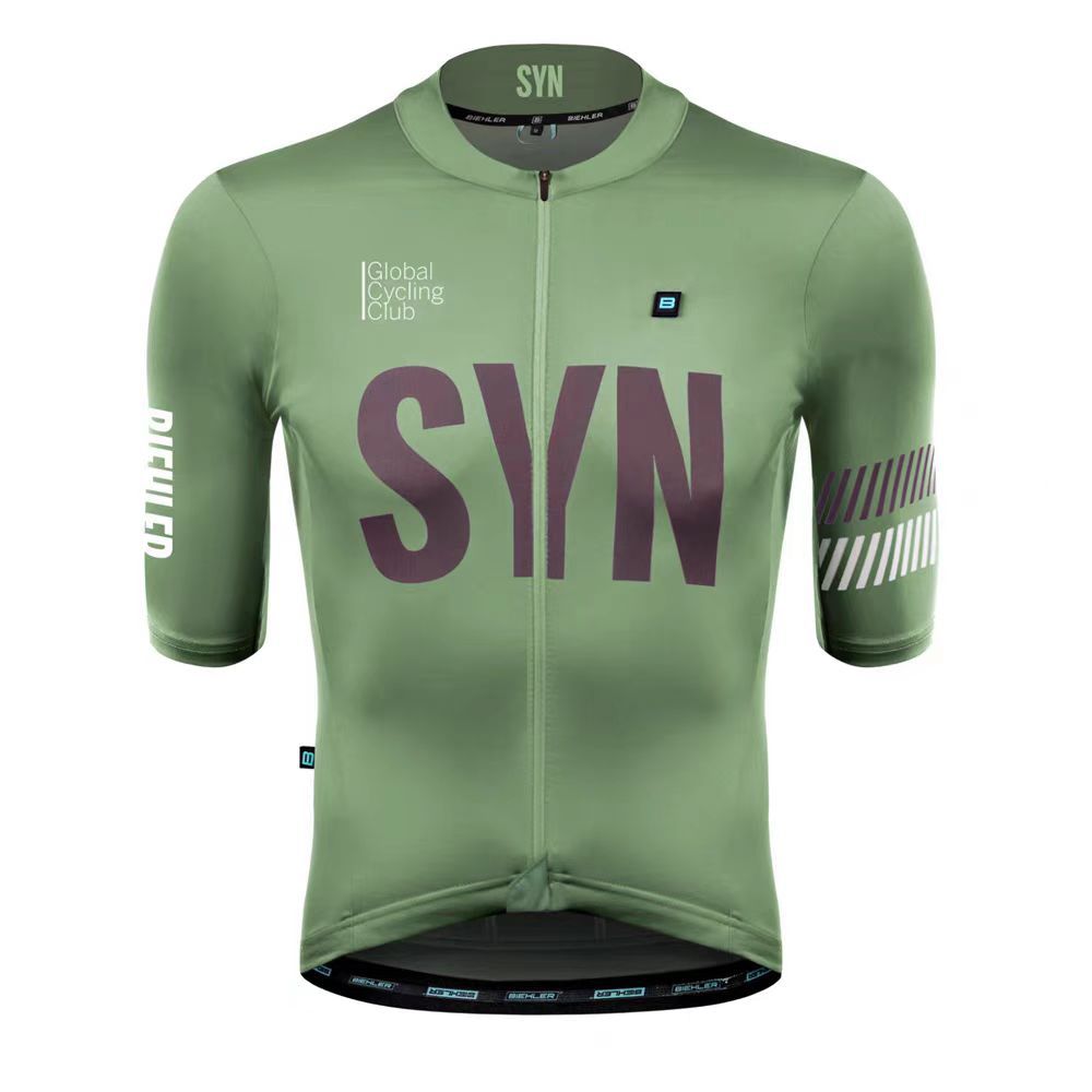 Syn Mountain Bike Cycling Clothing Short-Sleeved Men's Moisture-Absorbent Breathable Road Cycling Tops Outdoor Cycling Clothing Summer