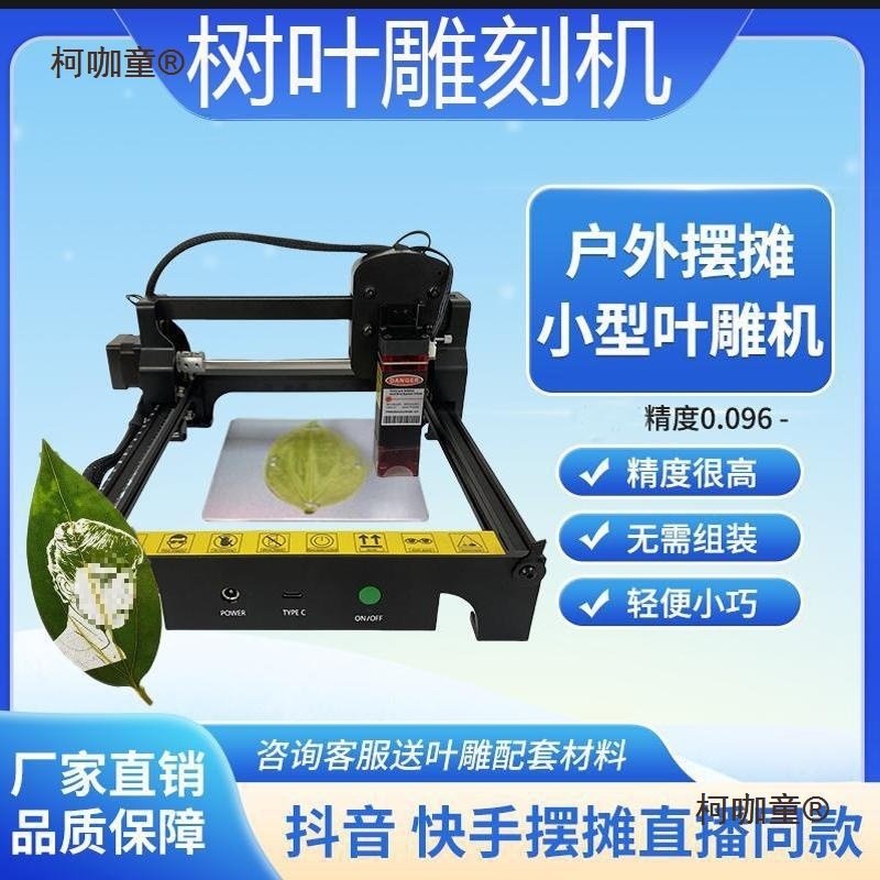 包邮叶雕机树叶激光雕刻机小型全自动摆摊叶子打印照片机器麦太保