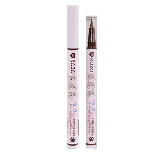 ROZO carved eyeliner pen waterproof sweat-proof non-smudging genuine goods long-lasting quick-drying Internet celebrity ultra-fine lying silkworm pen
