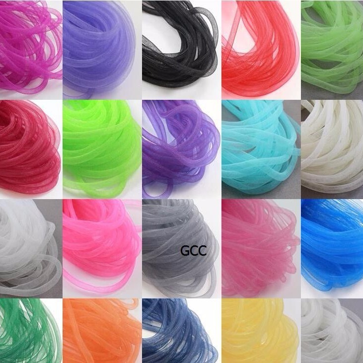 4-20mm color hollow elastic network management handmade DIY headdress jewelry elastic gold and silver wire network management