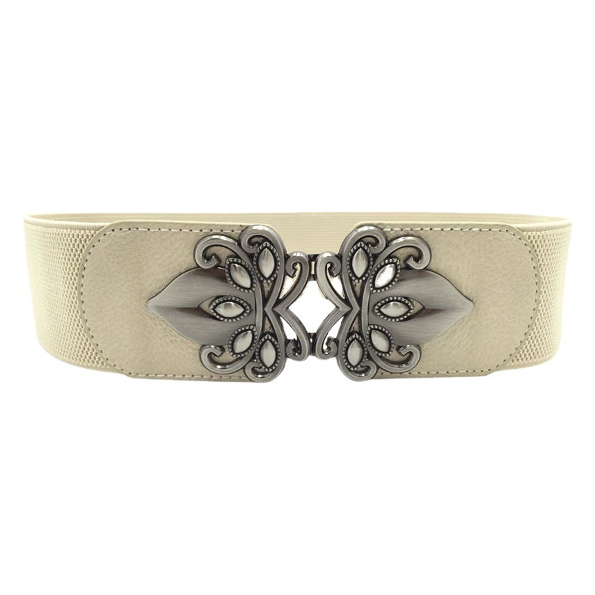 Осенне-зимний пуховик в тон, Модный женский эластичный пояс с широкой талией, универсальное женское украшение с широким поясом