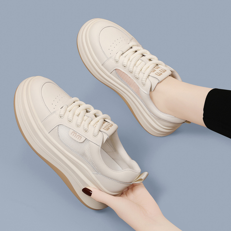 Giày sneaker nữ đế xuồng lưới thoáng khí, đế dày mềm, thời trang đa năng — JST 1802-1 màu đen, JST 1832-1 màu đen, JST 1923 trắng đen, JST 1802- 1m Màu