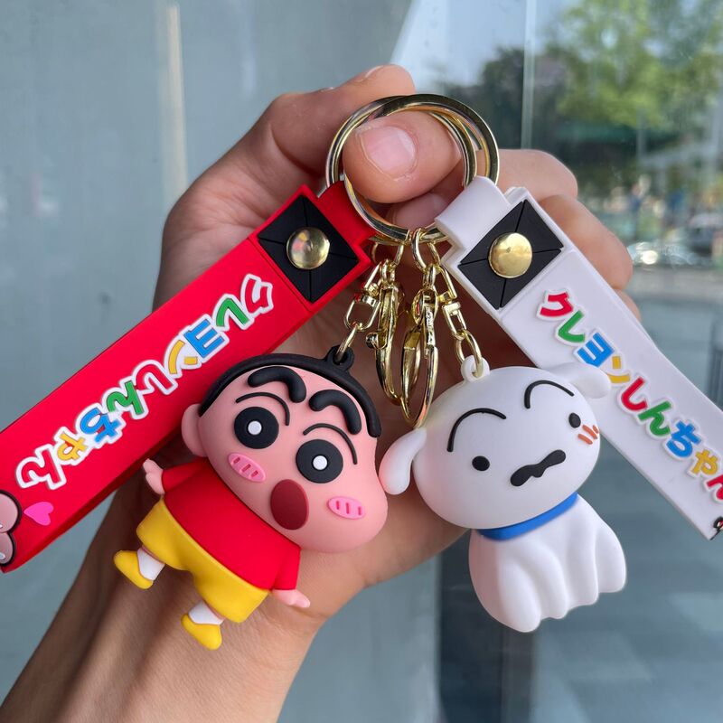 Crayon small new keychain cartoon doll cute schoolbag pendant doll machine small gift car key chain wholesale Crayon small new keychain cartoon doll cute schoolbag pendant doll machine small gift car key chain wholesale