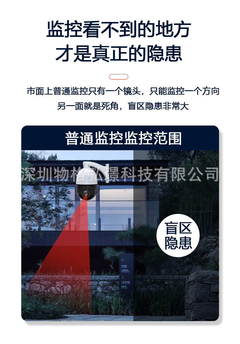 太阳能4G摄像头360全景家用高清监控户外无电无网手机远程控制详情11