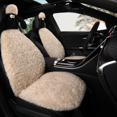 Wool pad: Comfortable Plush Butt Cushion Single-Seat