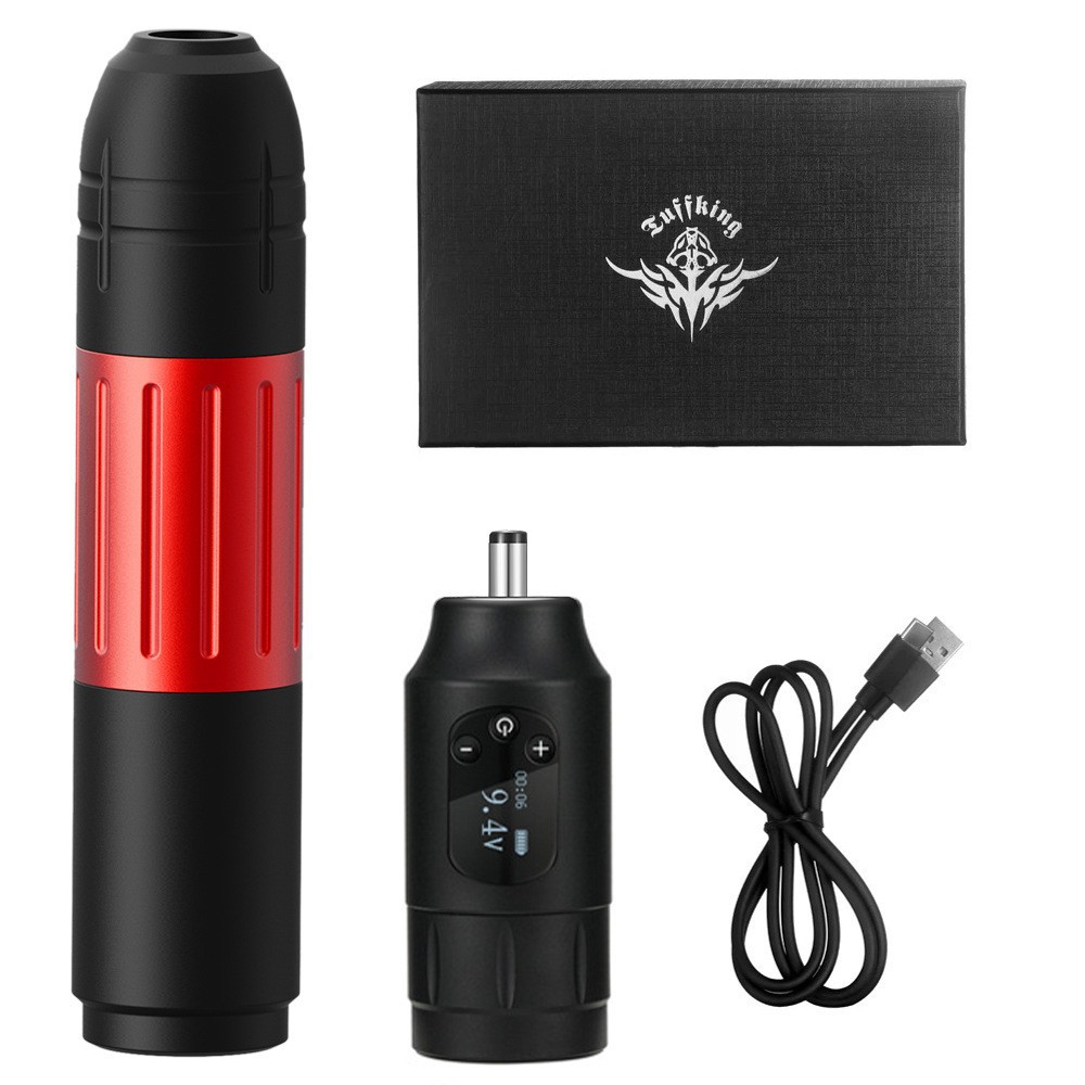 Juego de máquina de tatuaje de batería dual, pluma de tatuaje inalámbrica de alta duración, herramienta de tatuaje, fuente de alimentación de tatuaje portátil, equipo de tatuaje image 15