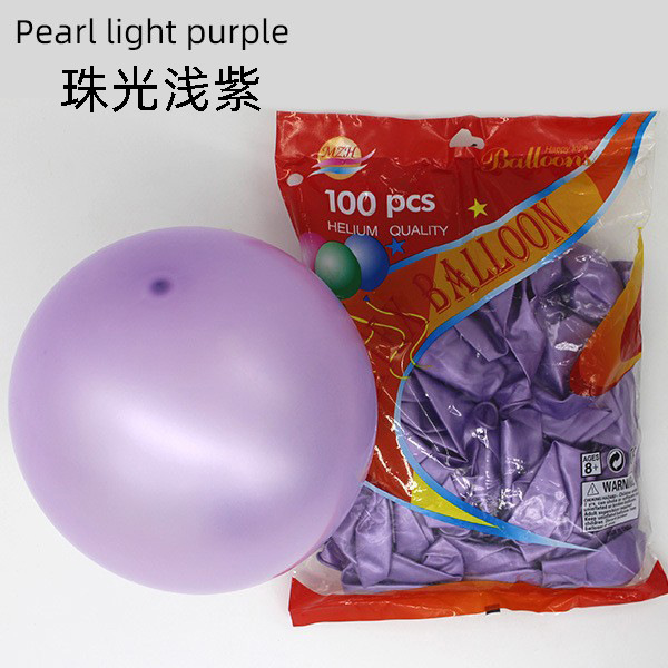 12 pulgadas perlada púrpura claro