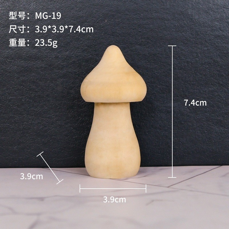 Nuevo producto bricolaje pintado a mano madera embrión fruta árbol de Navidad campana hongo casa se puede colorear regalo de vacaciones preescolar
