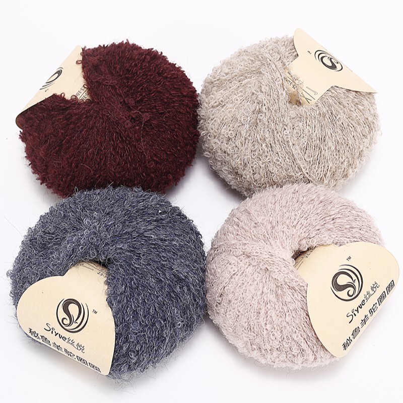 Silky Peruvian Alpaca Worsted Small Circle Nylon Hand-Knitted Wool Ball Fine Wool Wiring Soft