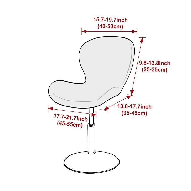 Transfronterizo elástico maíz tela de lana casera hotel silla de comedor mariposa cubierta de silla giratoria mariposa cubierta de silla de bar cubierta de silla