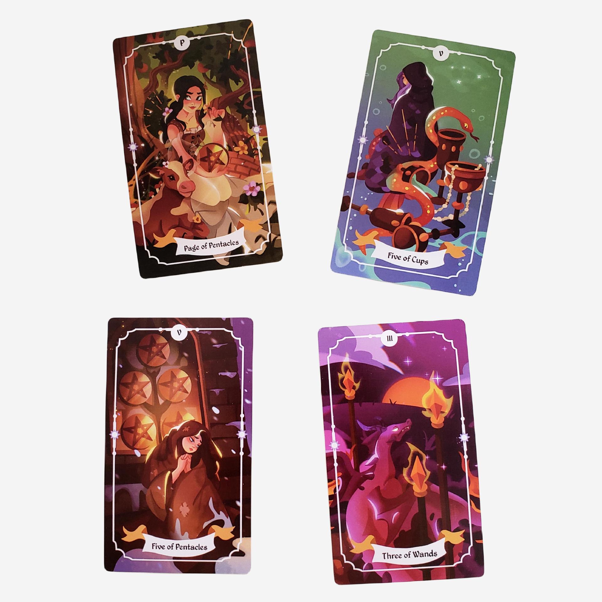 Witchy Magic Tarot Board Game Cards For Party Games Collection_voghion.com