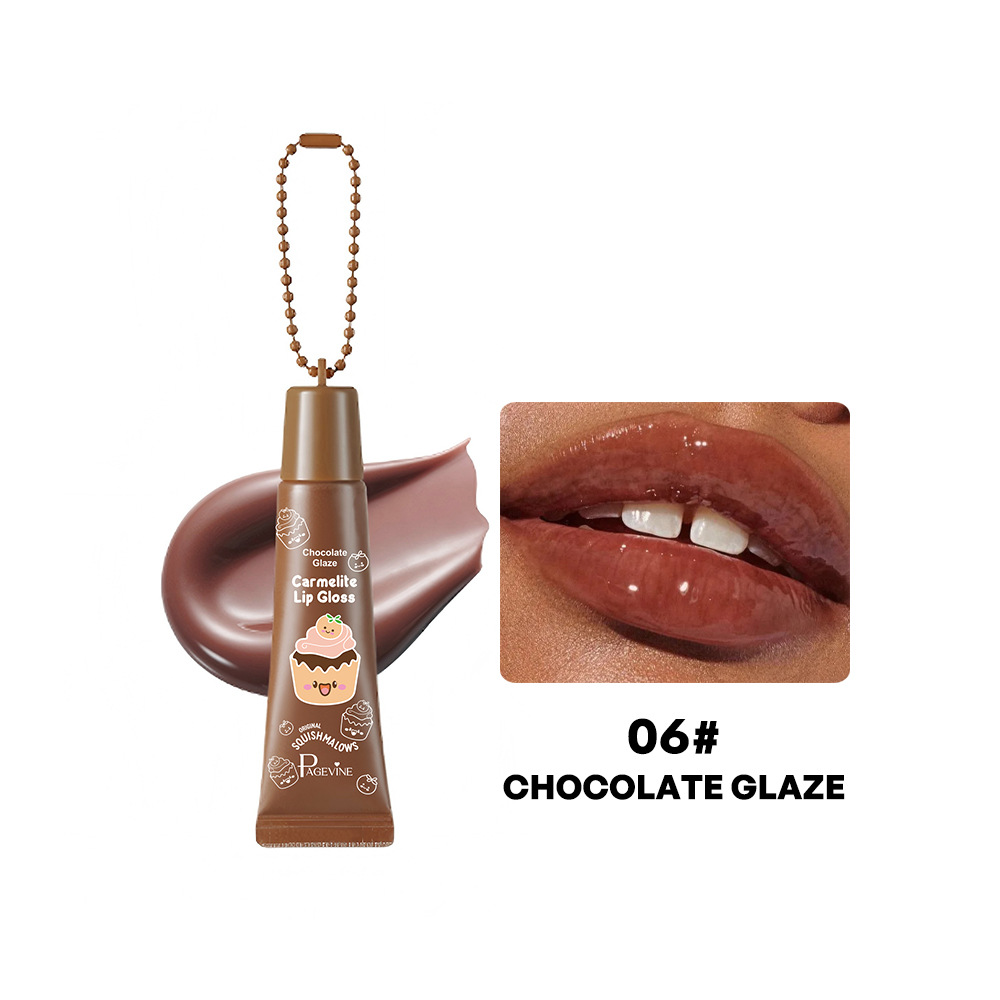 Amazon PAGE VINE serie de dibujos animados de frutas colgante esmalte labial refrescante y hidratante brillo labial comercio exterior transfronterizo