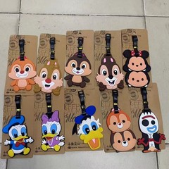 漫画三眼仔リスソフトゴム荷物札搭乗札小吊り札荷物モップバッグ識別小吊り飾り