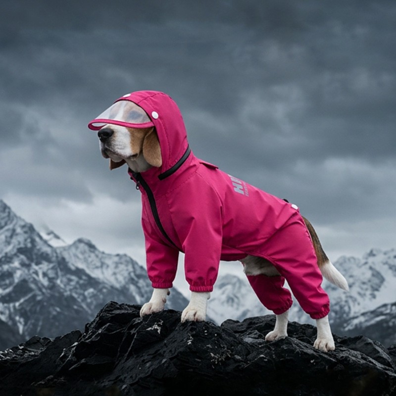 26 años de nuevo chaqueta de lluvia para perros cuatro patas impermeable todo incluido desmontable para caminar perros pequeños ropa de mascotas antisucia