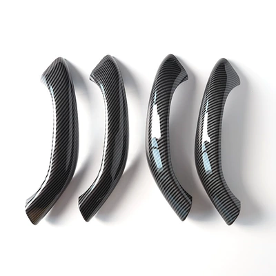 Suitable for new BMW X1 inner handle F48 inner handle F49 inner handle door handle door handle (Armrest, handle, handle) - carbon-fiber-pattern-4-piece-set