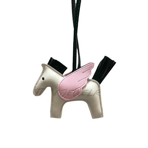 Little Pegasus h family pendant pu leather platinum bag Kelly bag pendant key chain bag pendant gift tassel accessories
