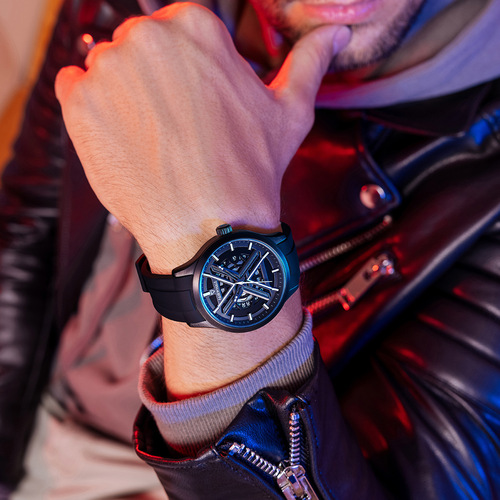 Mark Huafei brand new watch men's fully automatic watch men's mechanical movement watch waterproof leisure watch