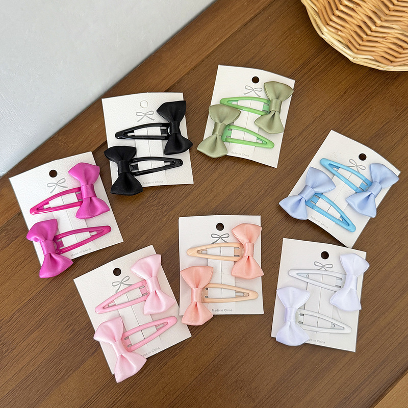 Korean Style Cream Bow Hair Clip for Kidsren, High-End Bb Clip for Baby, Cute and Versatile Side Sweat Clip Korean Style Cream Bow Hair Clip for Kidsren, High-End Bb Clip for Baby, Cute and Versatile Side Sweat Clip