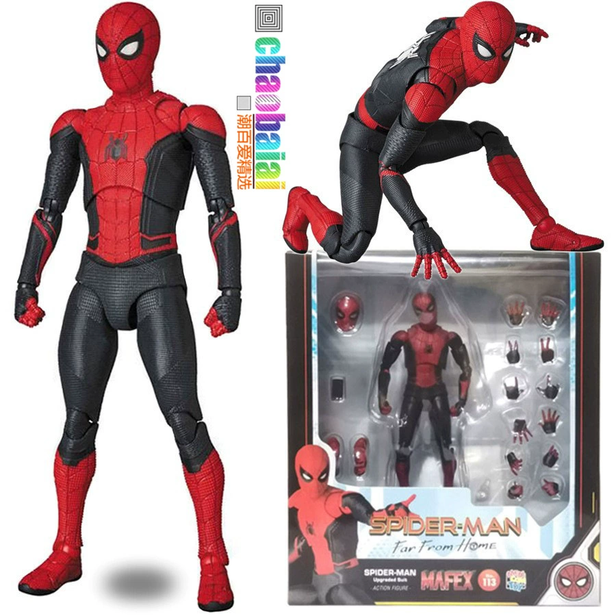 Человек-паук MAFEX No.113 герой экспедиция Человек-паук апгрейд боевая одежда подвижные украшения ручной работы в коробке