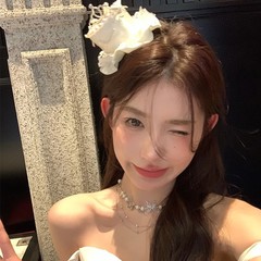 恋人ティーチヘッド誕生日パートケーキヘアピン女性レースサイドカモノハシクリップクラウンパールヘアアクセサリー